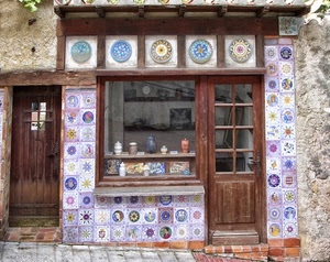vetrina, porte, piatti, porta, piastrelle, ceramica, negozio, mattonelle, vasi, finestra, ceramiche