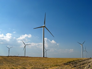 nuvole, pale, cielo, eolico, azzurro, erba, eoliche, bianco, campo, vento, terra, prato, sei, pali, campagna, terreno
