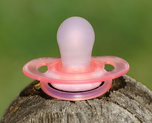 rosa, verde, ciuccio, legno, plastica, bianco, sfocato, tettarella, anello, ciucciotto, succhiotto