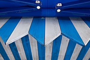 bianco, blu, azzurro, cabine, legno, cabina, righe, geometrie, strisce, bicolore