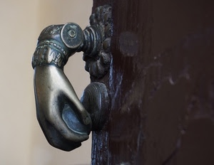 porta, mano, batacchio, legno, bronzo, ottone, marrone, metallo, battiporta, portone