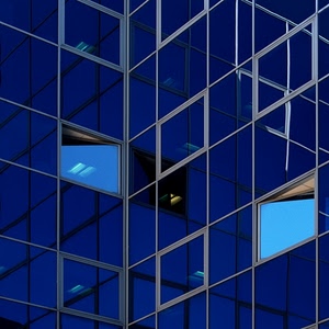 blu, finestre, vetri, azzurro, grattacielo, vetro, riflesso, specchi, vetrate, palazzo, facciata, geometrico