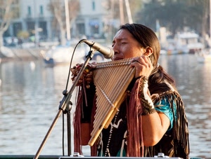 microfono, musicista, musica, suonatore, strumento, flauto, suonare, indiano