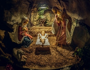 presepe, madonna, bambino, paglia, natale, statue, giuseppe, natività, gesù, pecora, maria, culla