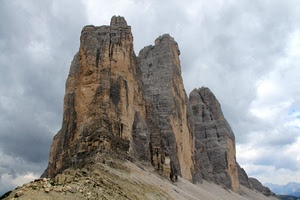 tre, cime, montagna, rocce, dolomiti, cielo, nuvole, lavaredo, rocca, montagne, roccia