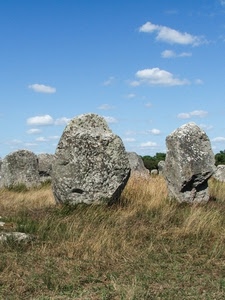 erba, massi, cielo, nuvole, pietre, rocce, campo, verde, azzurro